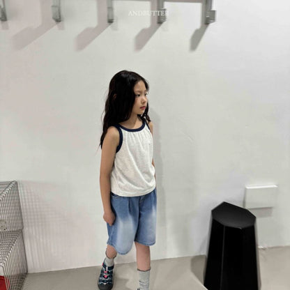 【予約】double-strap sleeveless / andbutter(S-JM)