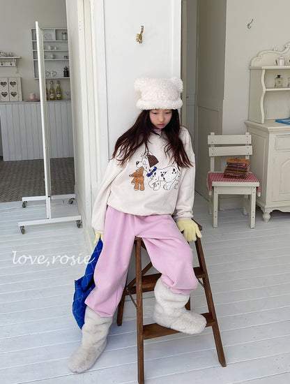 【予約】ribbon kimo jogger pt / love rosie (L-3XL, adult)