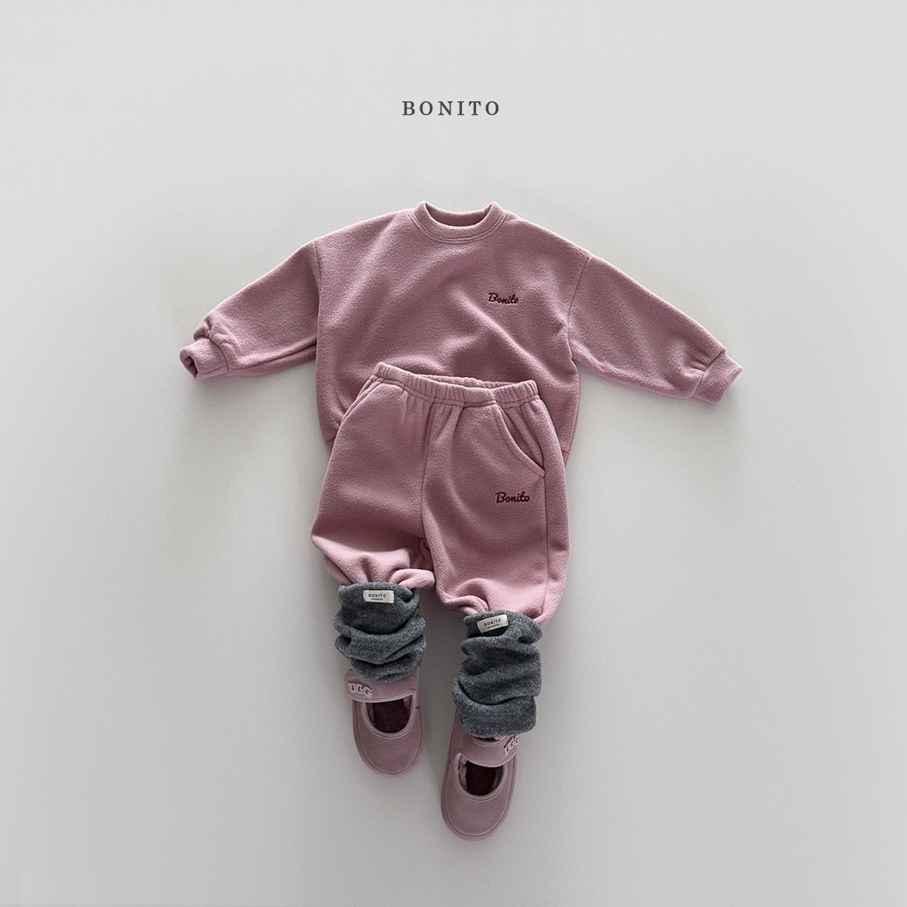 【予約】fleece set up  /  bonito (12M-JM)