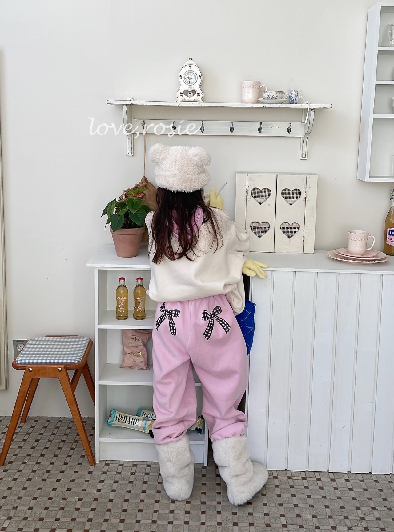 【予約】ribbon kimo jogger pt / love rosie (L-3XL, adult)