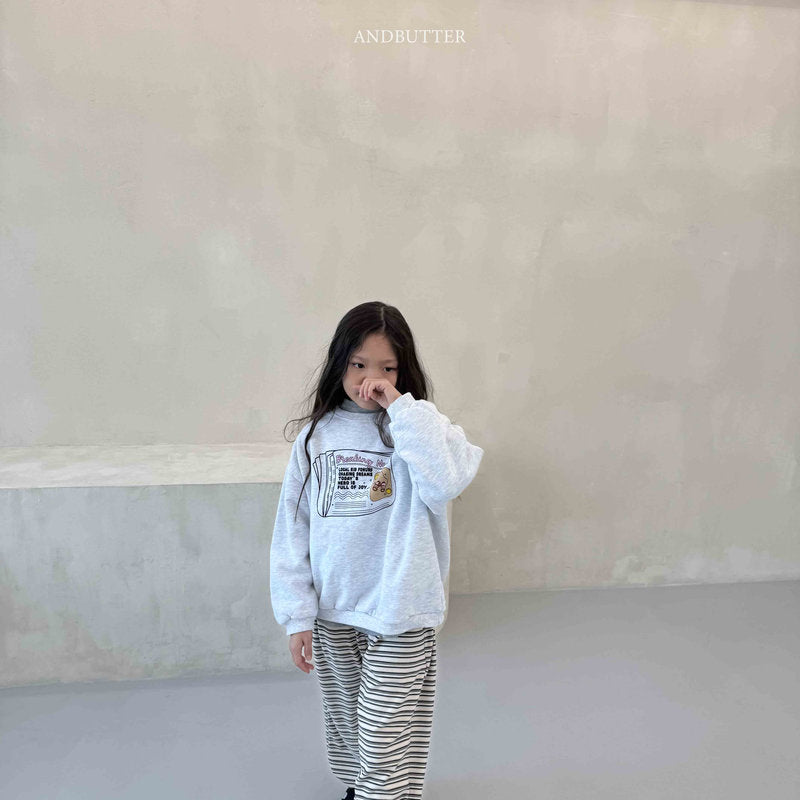 【予約】Mellow Stripe Jogger   /  andbutter (S-JM)