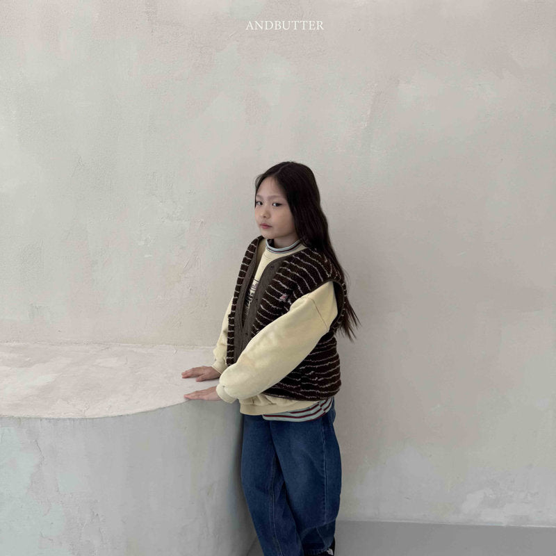 【予約】Reversible ST Dumble Vest  /  andbutter (S-JM)