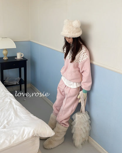 【予約】flower fleece set  / love rosie (L-3XL)