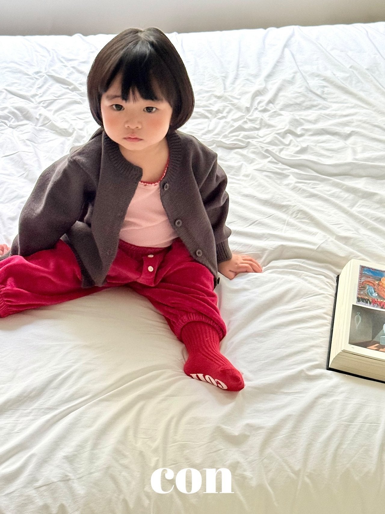 【予約】velor holic pants  /  con
