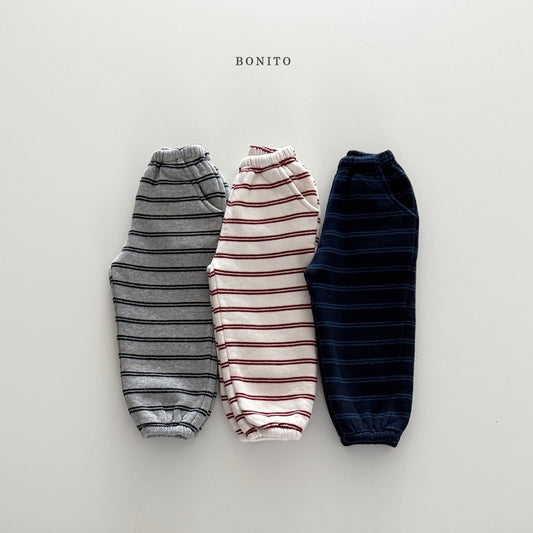 【予約】double st jogger pants  /  bonito (12M-JM) 두줄st