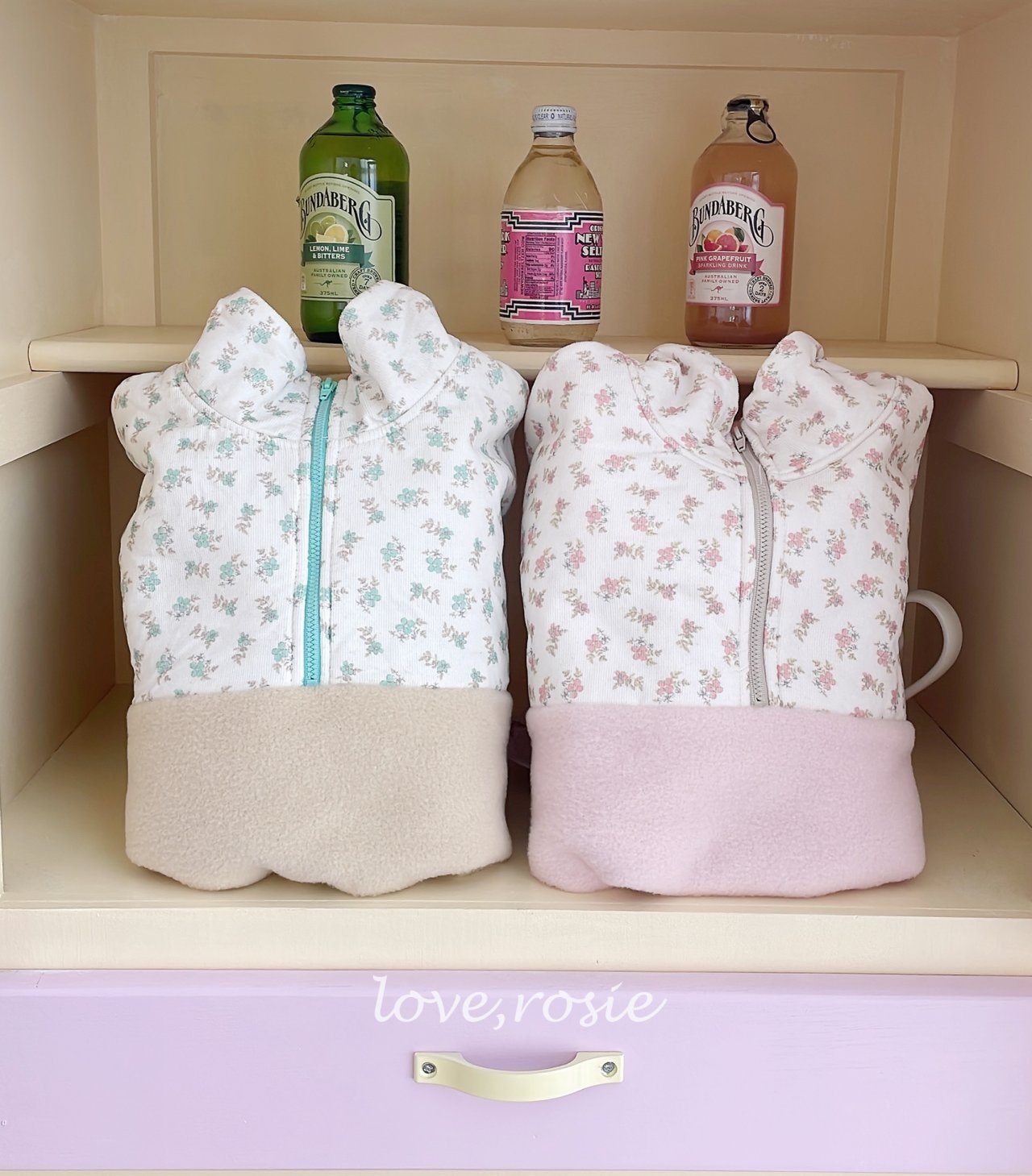 【予約】flower fleece set  / love rosie (L-3XL)