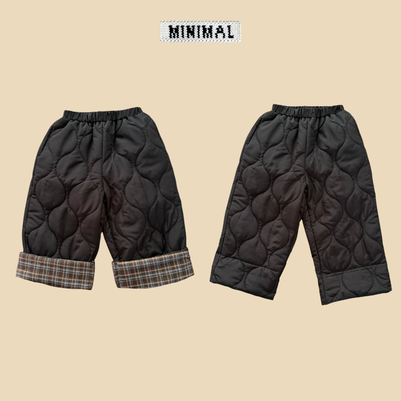 【予約】up down quilting pants  / minimal (S-JM)