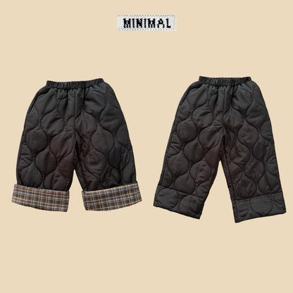 【予約】up down quilting pants  / minimal (S-JM)