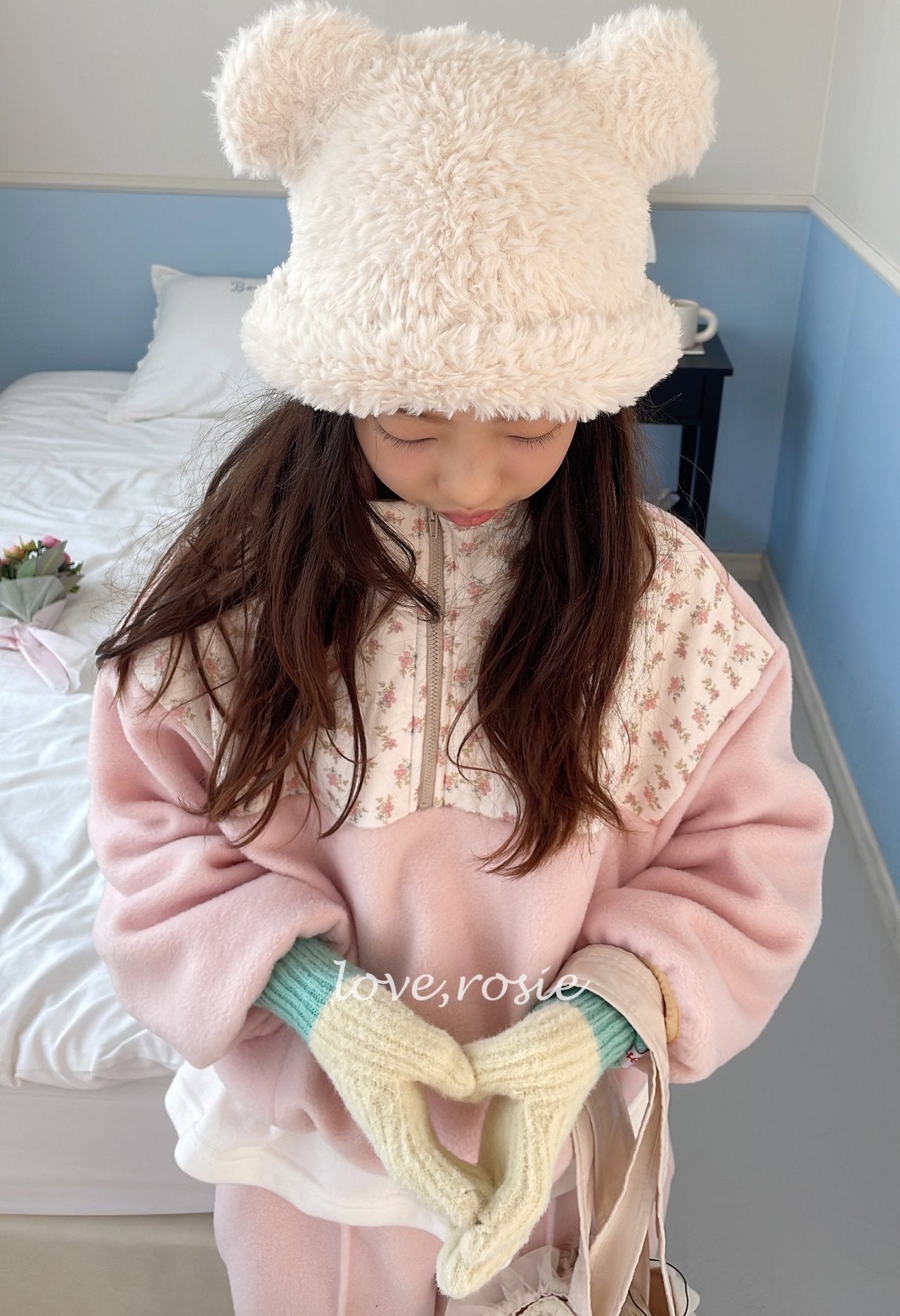 【予約】flower fleece set  / love rosie (L-3XL)