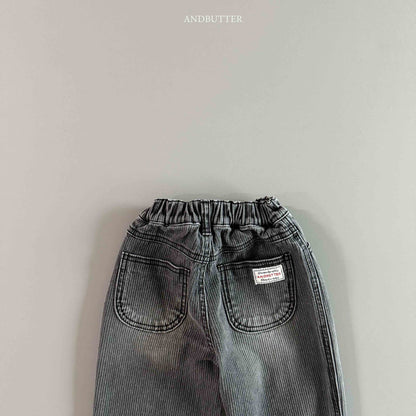 【予約】Ribby Black Pants  /  andbutter (S-JM)