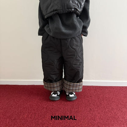 【予約】up down quilting pants  / minimal (S-JM)