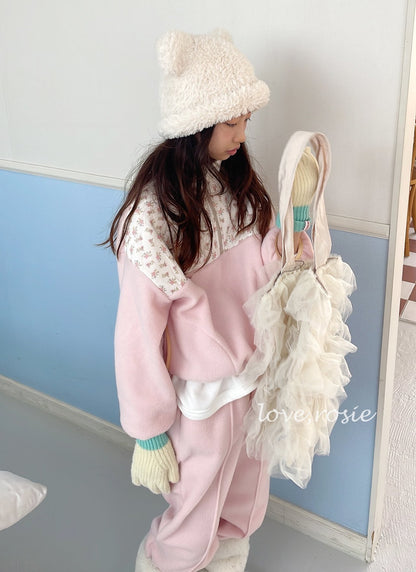 【予約】flower fleece set  / love rosie (L-3XL)