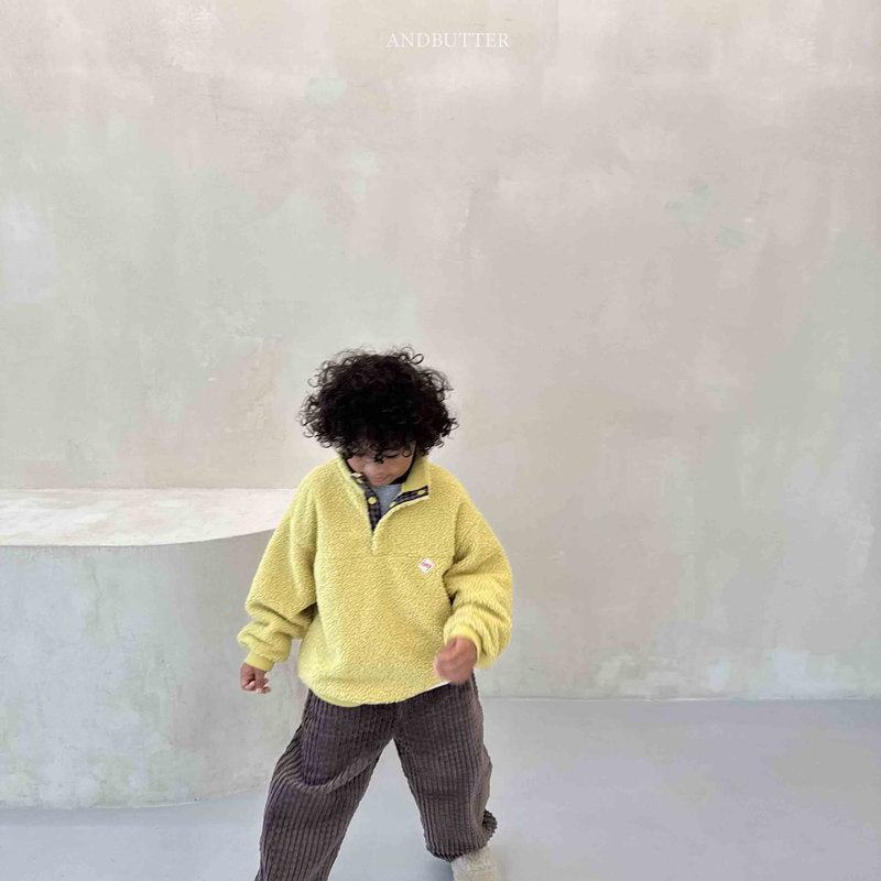 【予約】Puffy Corduroy Pants  /  andbutter (S-JM)