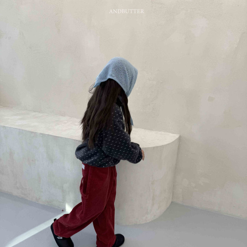 【予約】Love Ring Corduroy Pants  /  andbutter (S-JM)