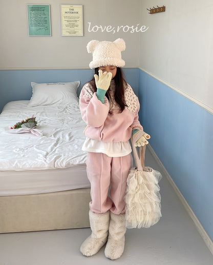 【予約】flower fleece set  / love rosie (L-3XL)