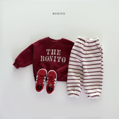 【予約】double st jogger pants  /  bonito (12M-JM) 두줄st