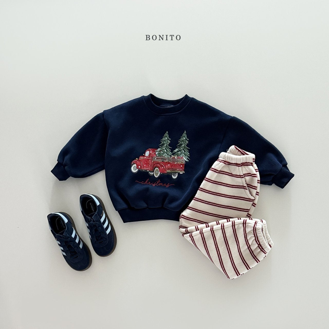 【予約】double st jogger pants  /  bonito (12M-JM) 두줄st