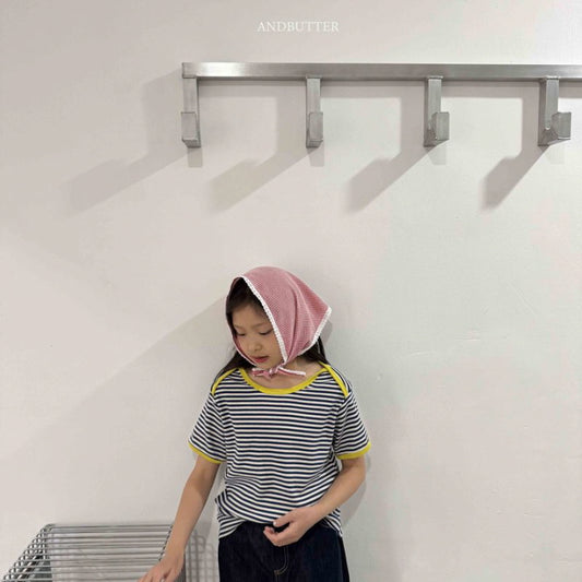【予約】Boat neck mix T / andbutter(S-JM)