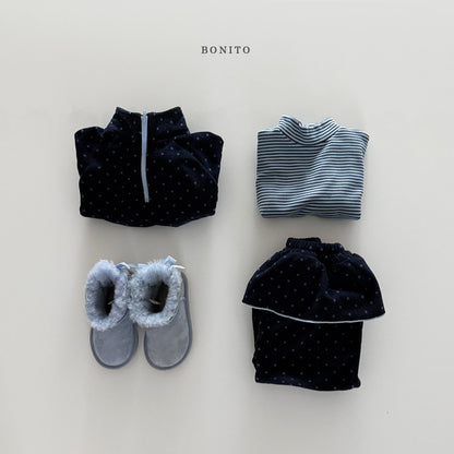 【予約】dot lovely jogger set  /  bonito (12m-JM)