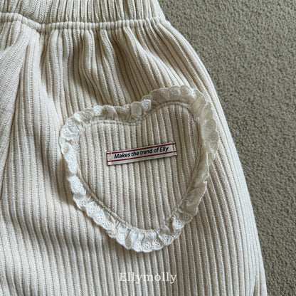 【予約】heart cozy jogger / ellymolly (5-19号)