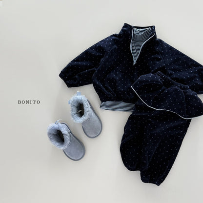 【予約】dot lovely jogger set  /  bonito (12m-JM)