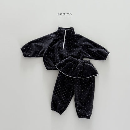 【予約】dot lovely jogger set  /  bonito (12m-JM)