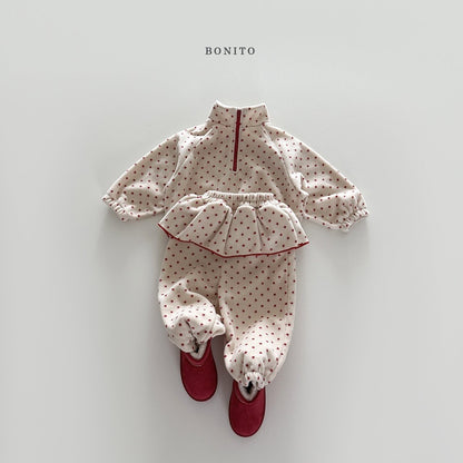 【予約】dot lovely jogger set  /  bonito (12m-JM)