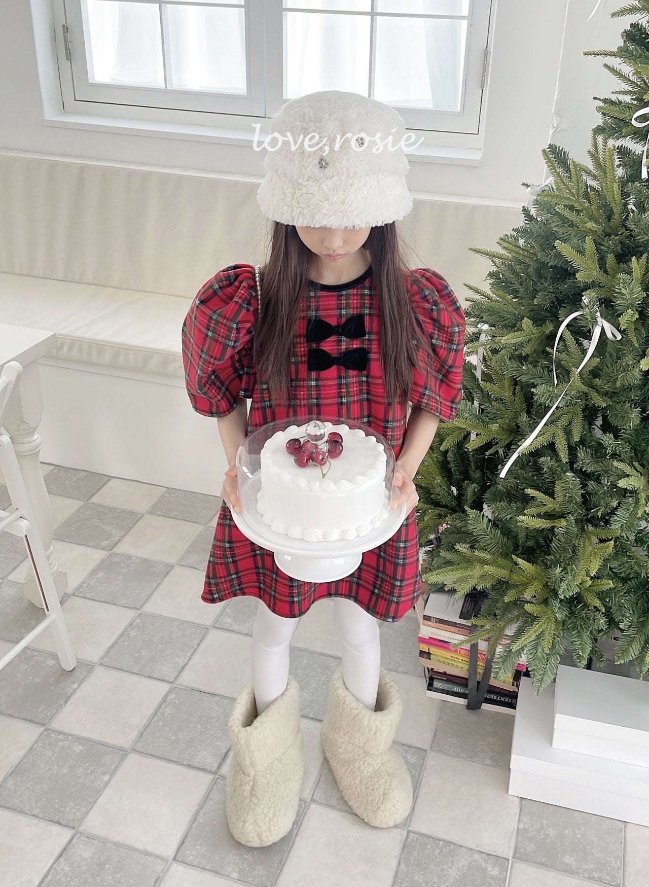 【予約】vivian check one-piece / love rosie (S-2XL)