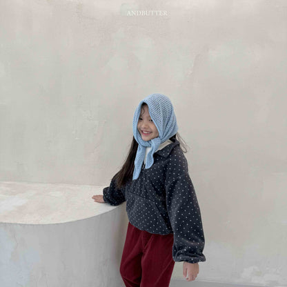 【予約】Dot Half-Zip  /  andbutter (S-JM)