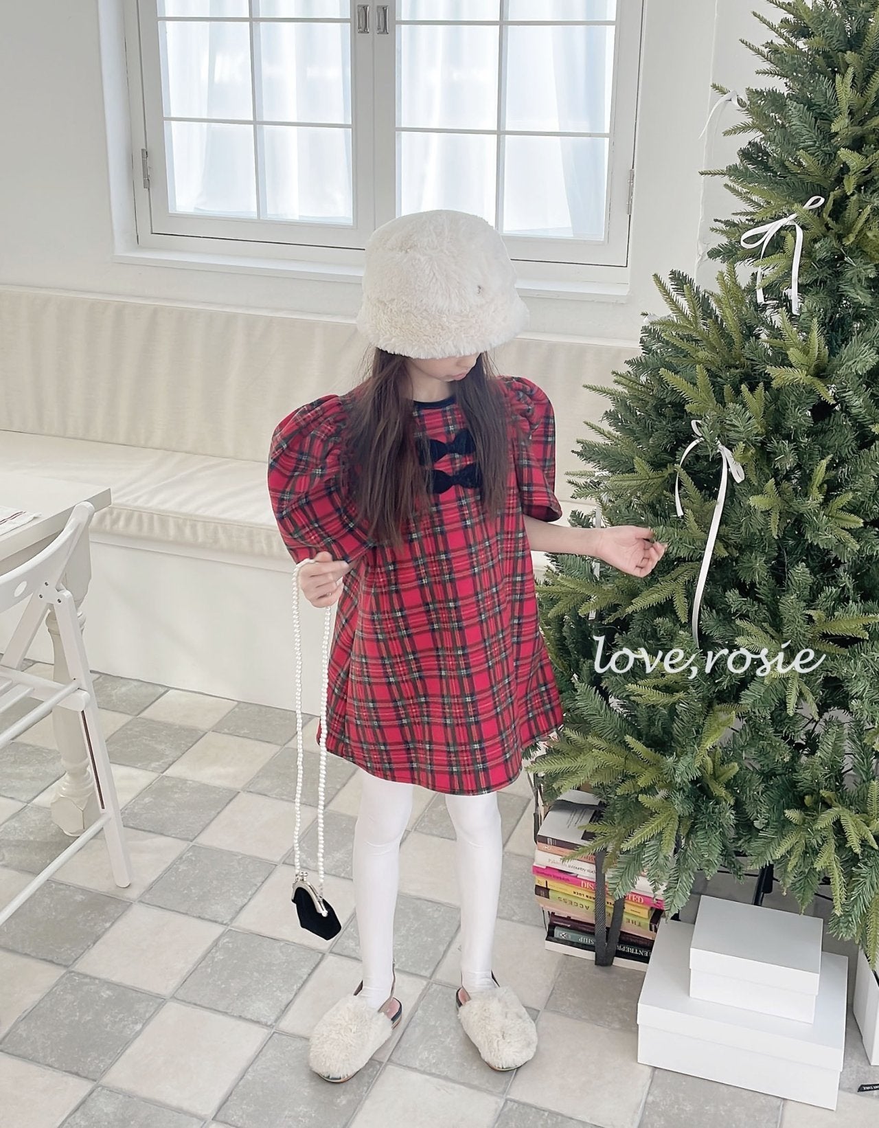 【予約】vivian check one-piece / love rosie (S-2XL)