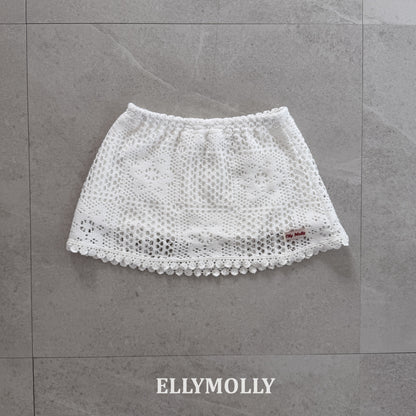 【予約】Crochet skirt / ellymolly5-15号  로지크로쉐