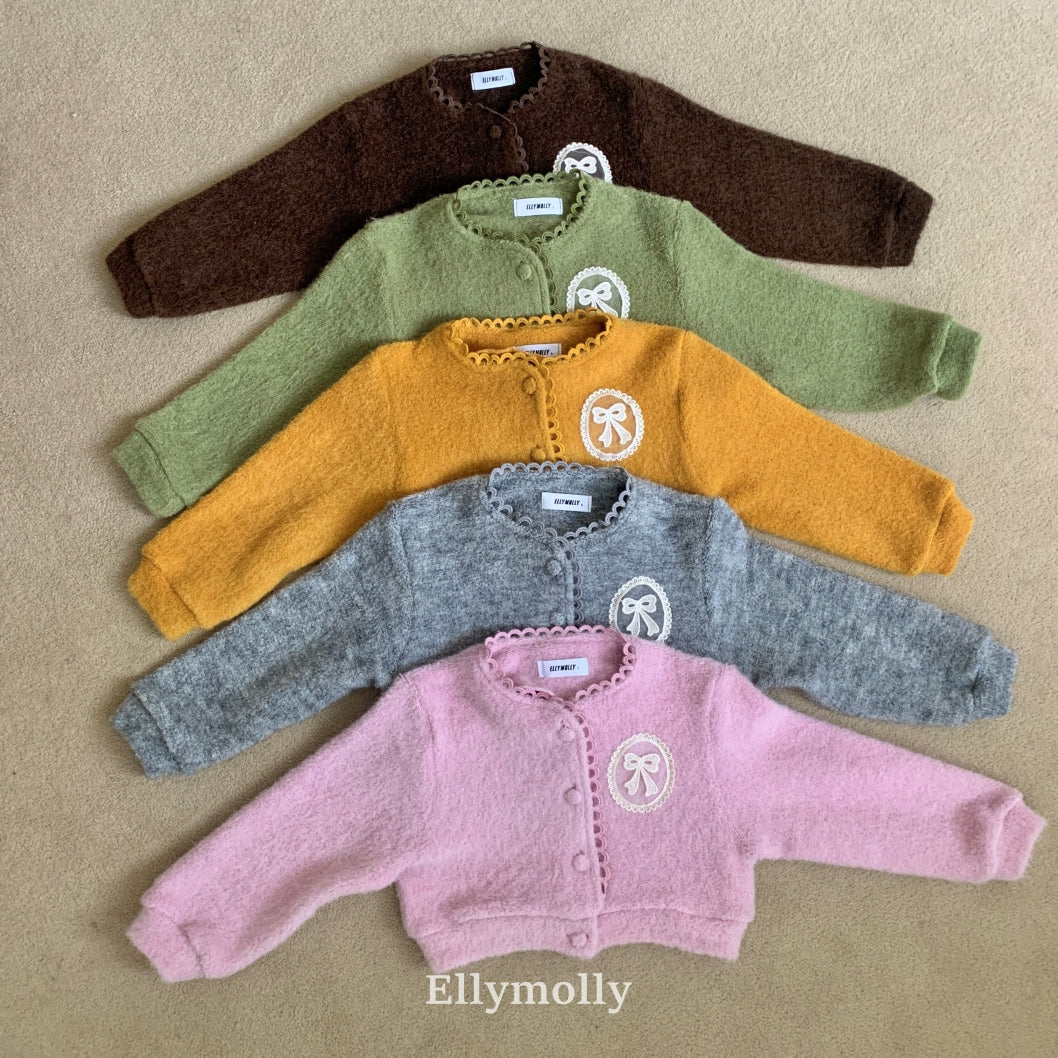 【予約】Fuzzy hug cardigan / ellymolly (5-19号)