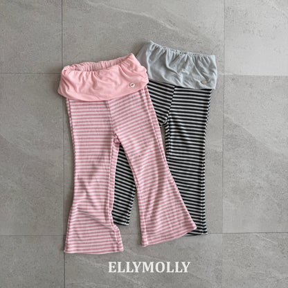 【予約】Pop Semi-Flare pants / ellymolly 5-15号 팝 세미플레어