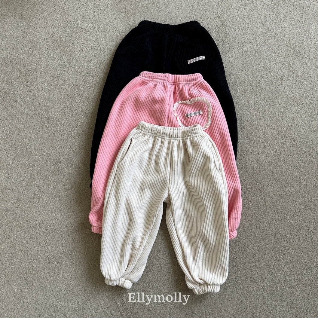 【予約】heart cozy jogger / ellymolly (5-19号)