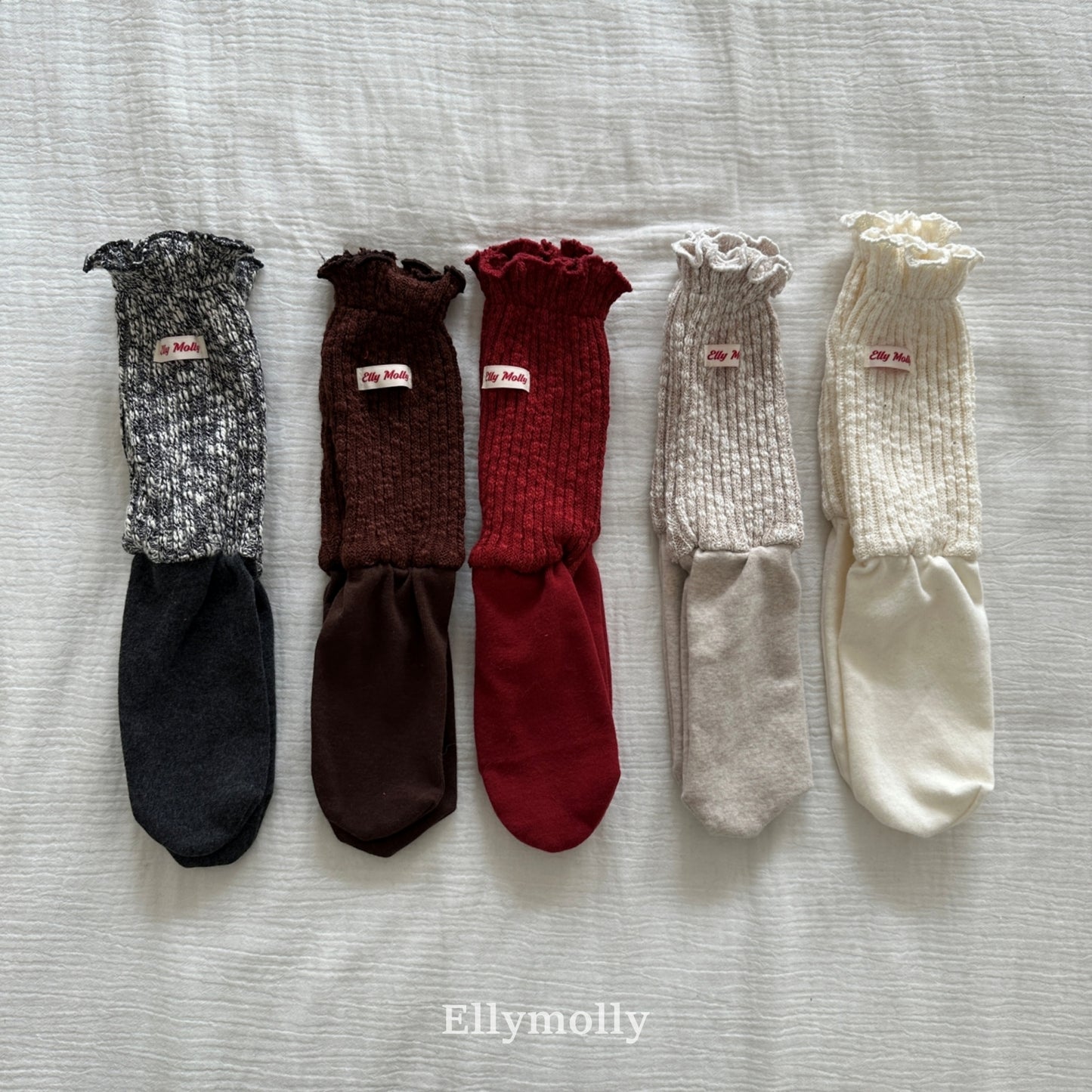 【予約】rib slub socks  / ellymolly