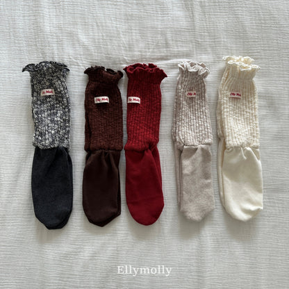 【予約】rib slub socks  / ellymolly