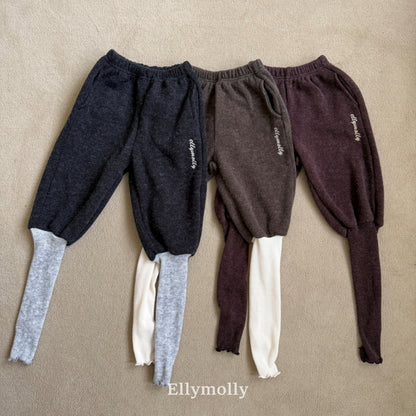 【予約】point warmer pants / ellymolly (5-19号)
