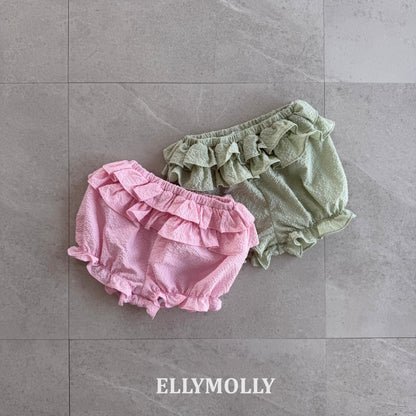 【予約】Petal Tiered Shorts / ellymolly 5-15号 페탈티어쇼츠
