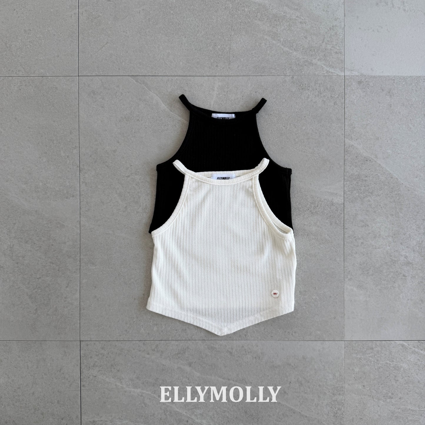 【予約】V cut sleeveless / ellymolly 5-15号클린 브이