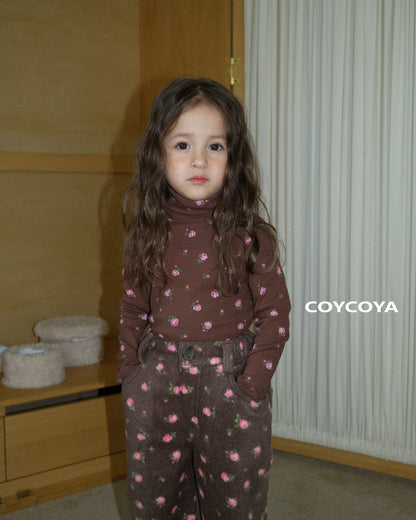 【予約】roze fleece polo T  / coycoya (XS-XL)