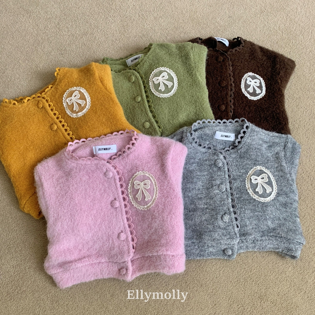 【予約】Fuzzy hug cardigan / ellymolly (5-19号)