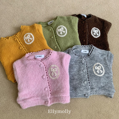 【予約】Fuzzy hug cardigan / ellymolly (5-19号)