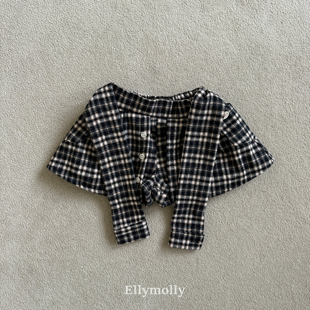 【予約】miso check wrap pants / ellymolly (5-19号)