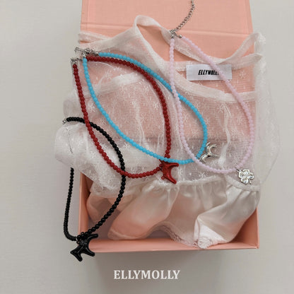 【予約】Beads Necklace / ellymolly 말 구슬목걸이