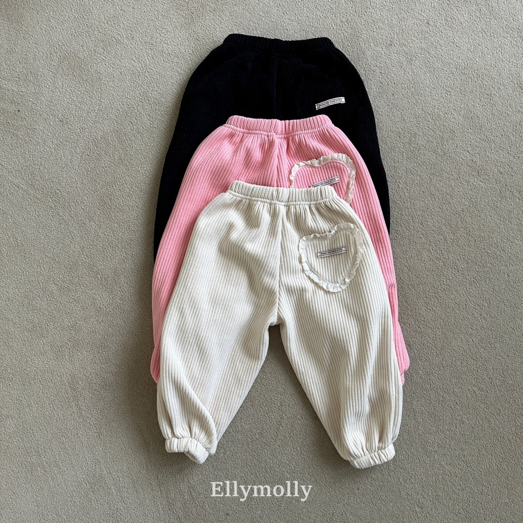 【予約】heart cozy jogger / ellymolly (5-19号)