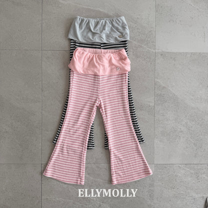 【予約】Pop Semi-Flare pants / ellymolly 5-15号 팝 세미플레어