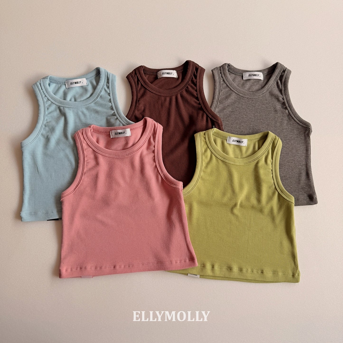 【予約】layered sleeveless / ellymolly(5-15号)슬라임 레이어드