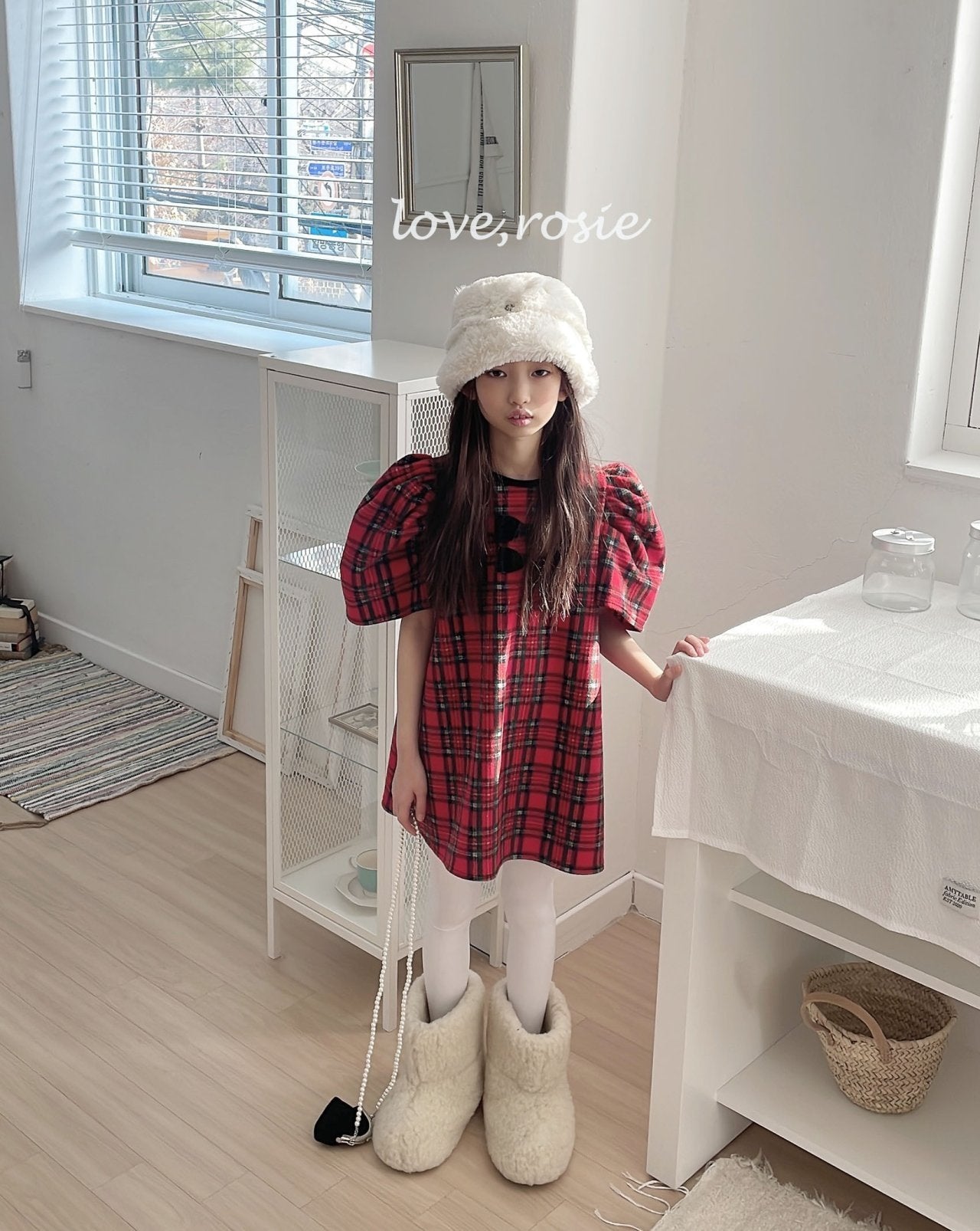 【予約】vivian check one-piece / love rosie (S-2XL)