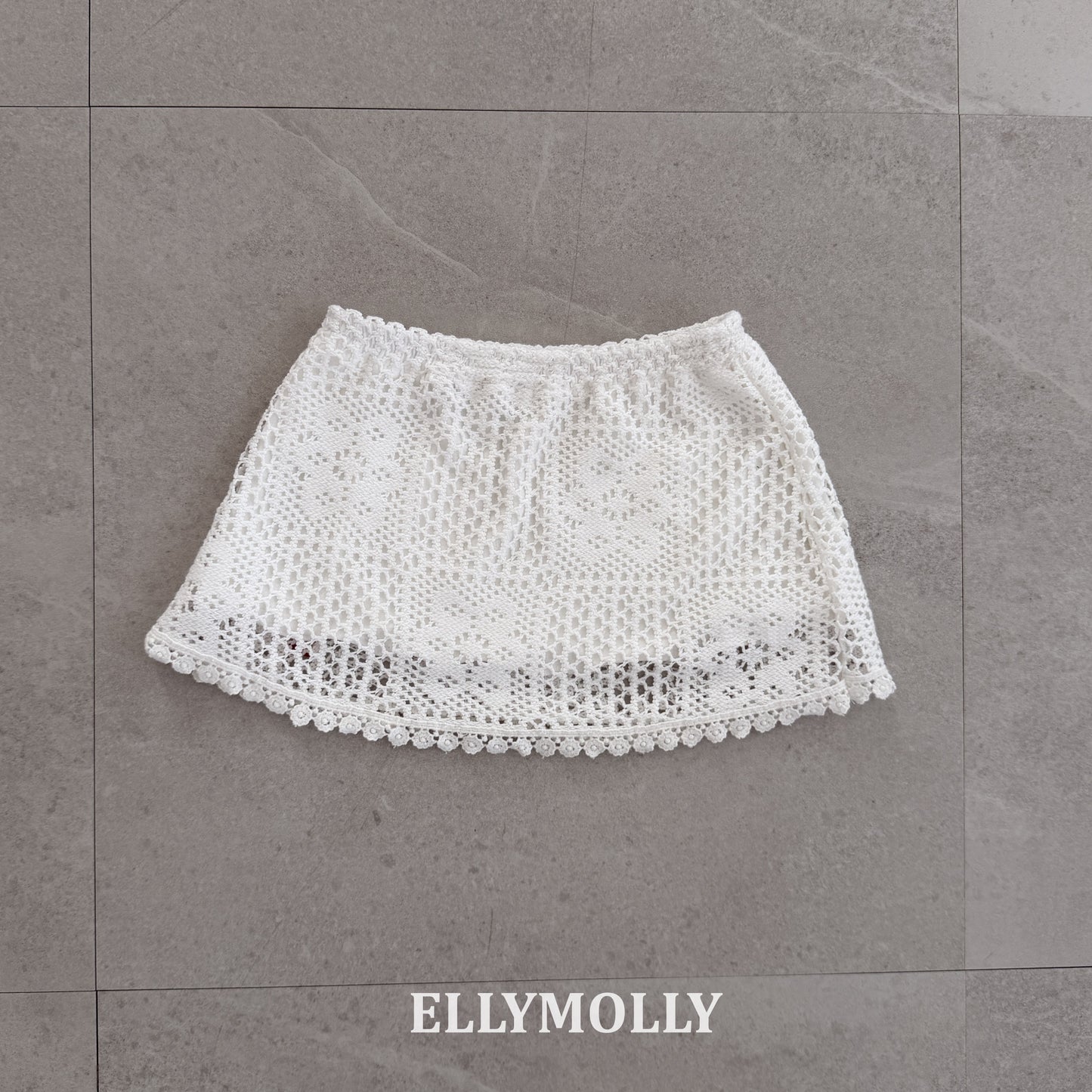 【予約】Crochet skirt / ellymolly5-15号  로지크로쉐
