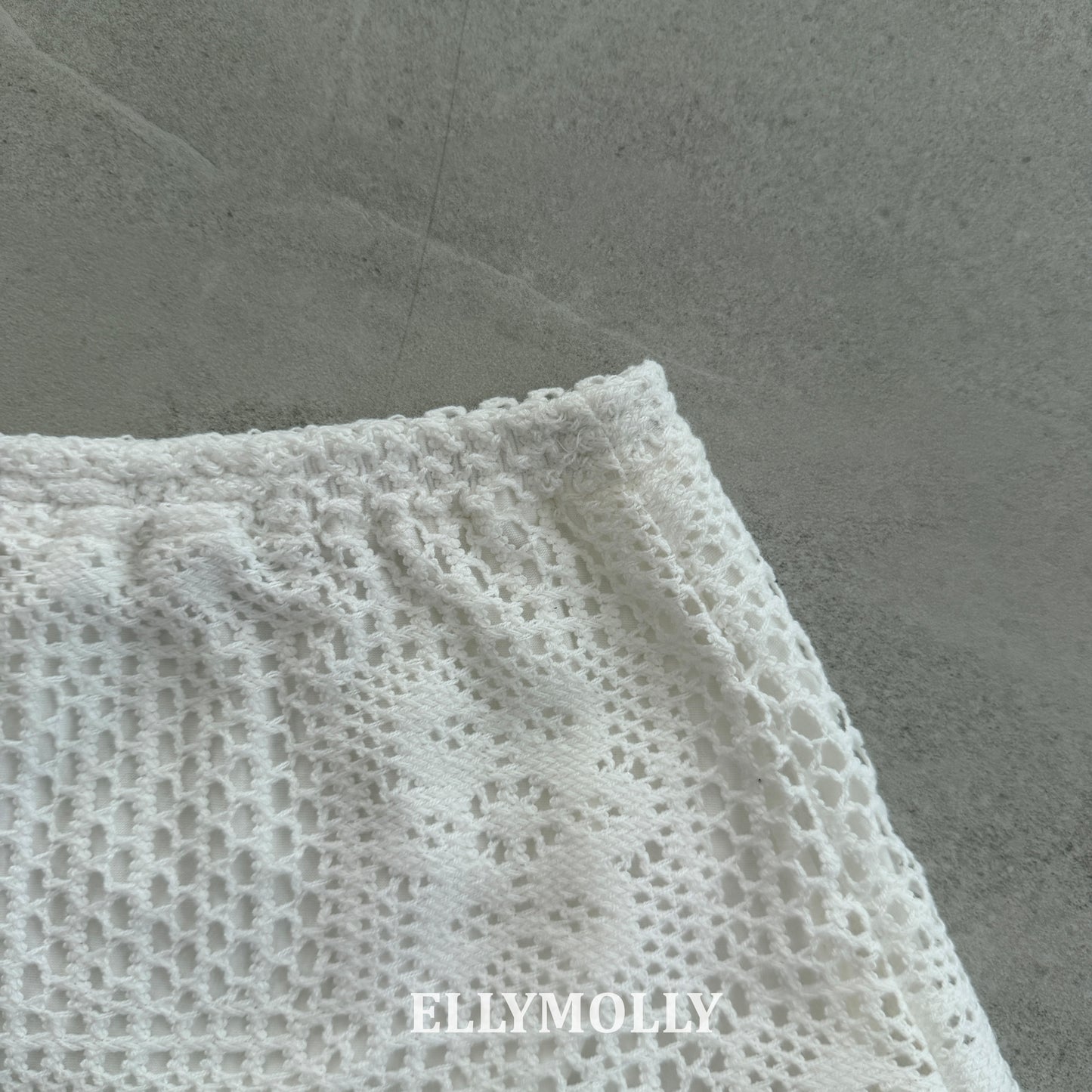 【予約】Crochet skirt / ellymolly5-15号  로지크로쉐